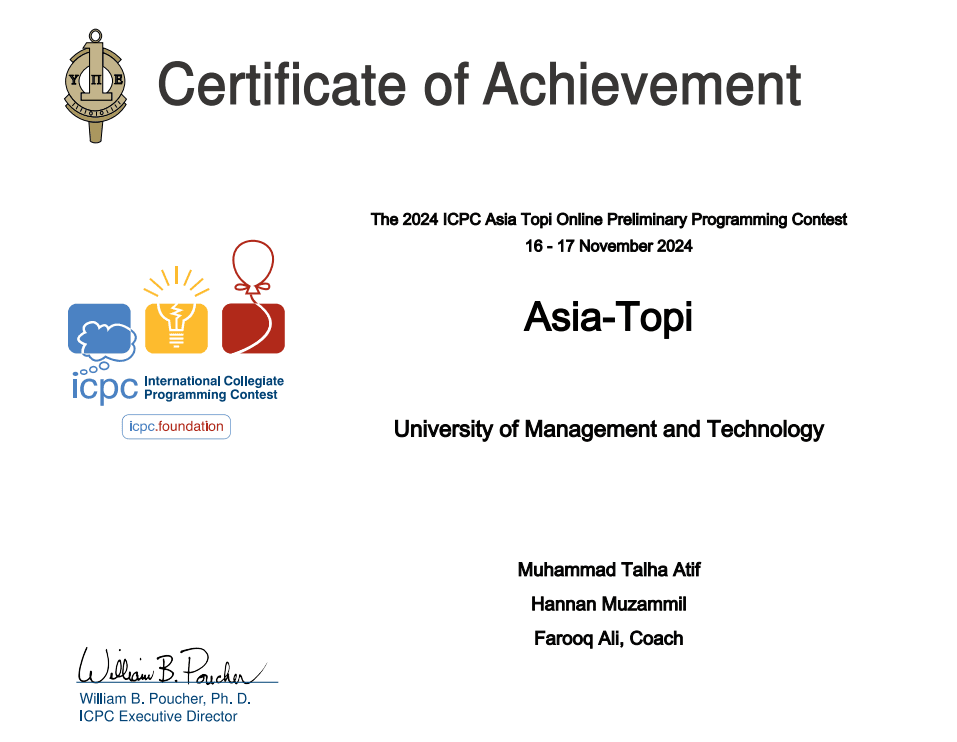 ICPC Asia Topi Online Round